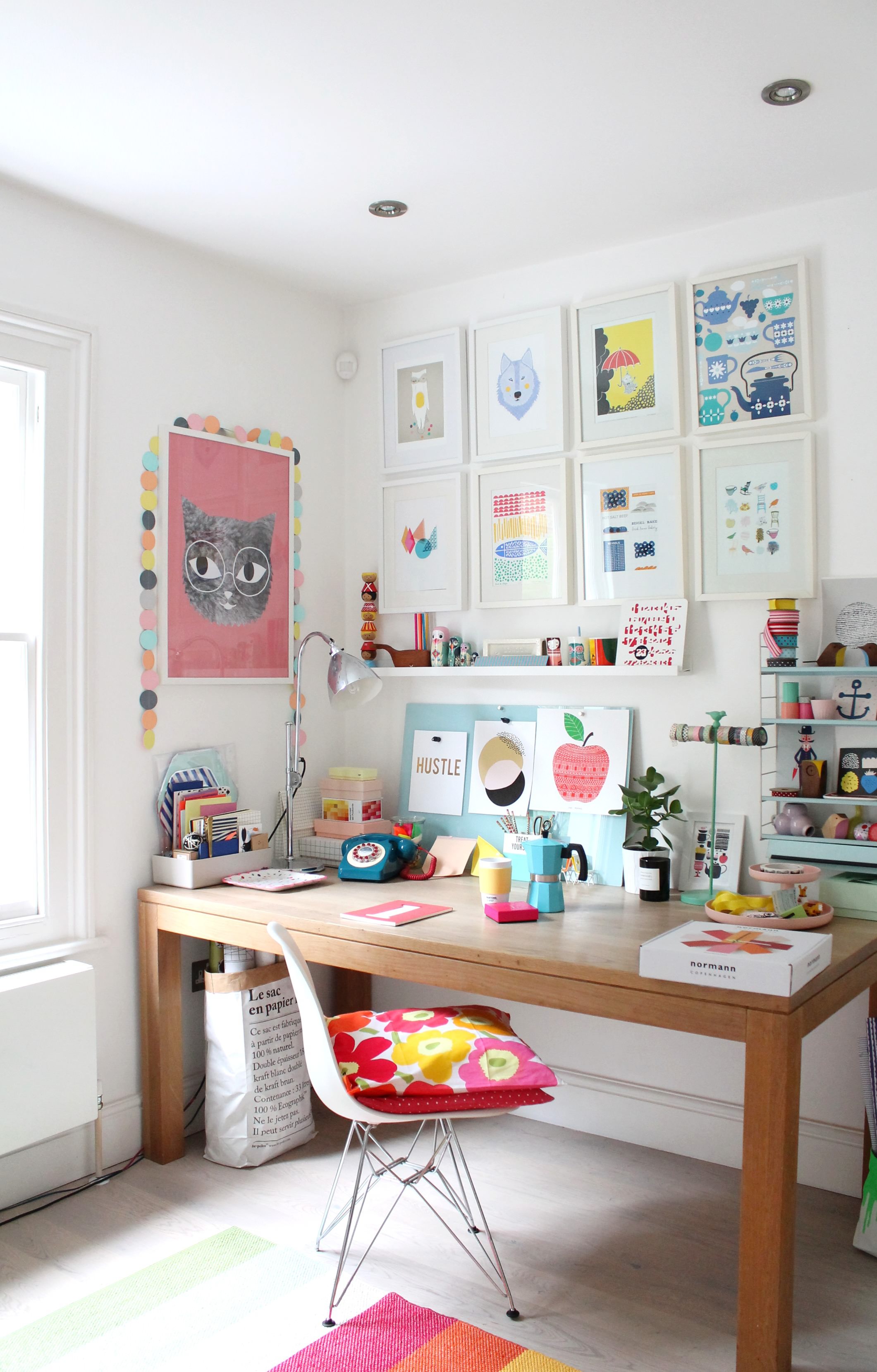 Colorful & cheerful workspace