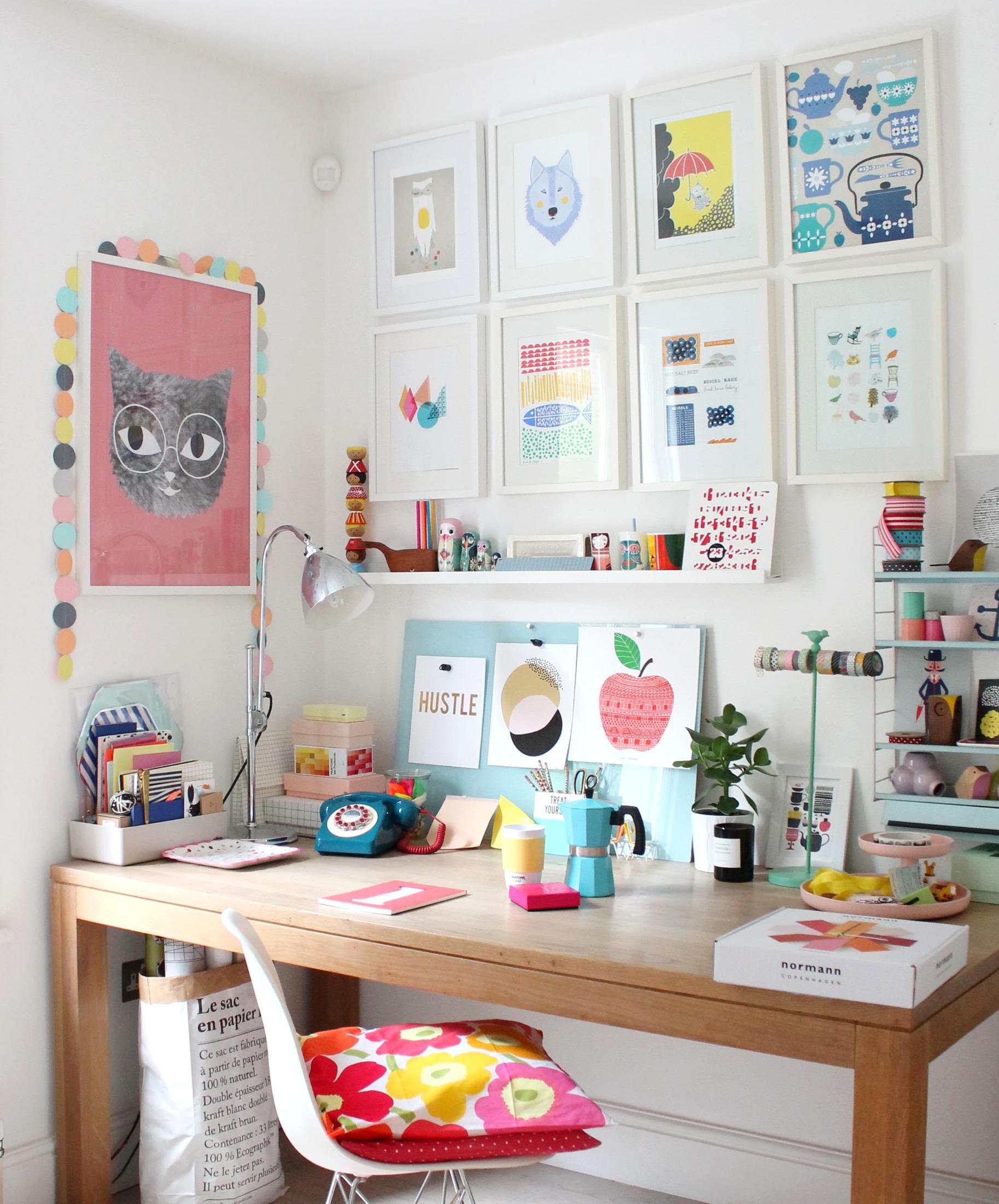 Colorful & cheerful workspace