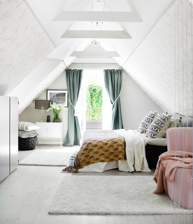 A scandi home with pastel touches