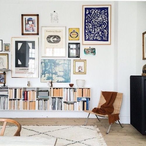 8 Dreamy Living Rooms That Focus On Low, Dining Room Low Bookshelves