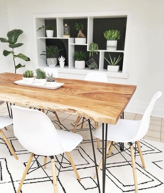9 Dreamy ideas on how to style white Eames side chairs for the beginning of spring
