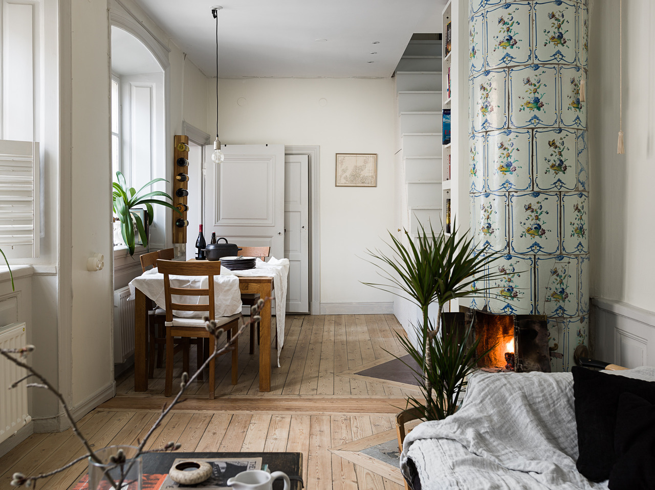 A small dreamy Scandinavian attic apartment