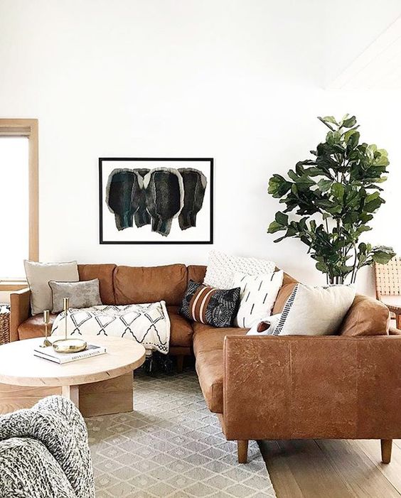 5 Ways To Decorate With A Brown Sofa, Pictures Of Simple Living Room With Brown Sofas