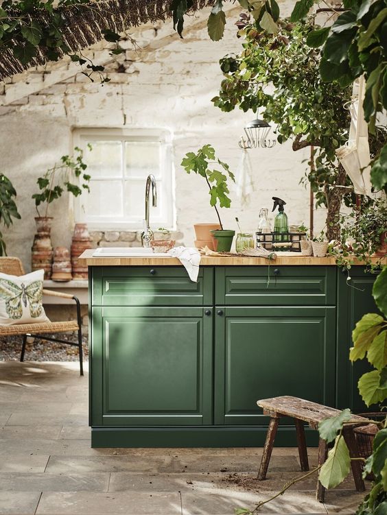 5 Kitchen Cabinet Colors To Choose In, Green Kitchen Cabinets 2021