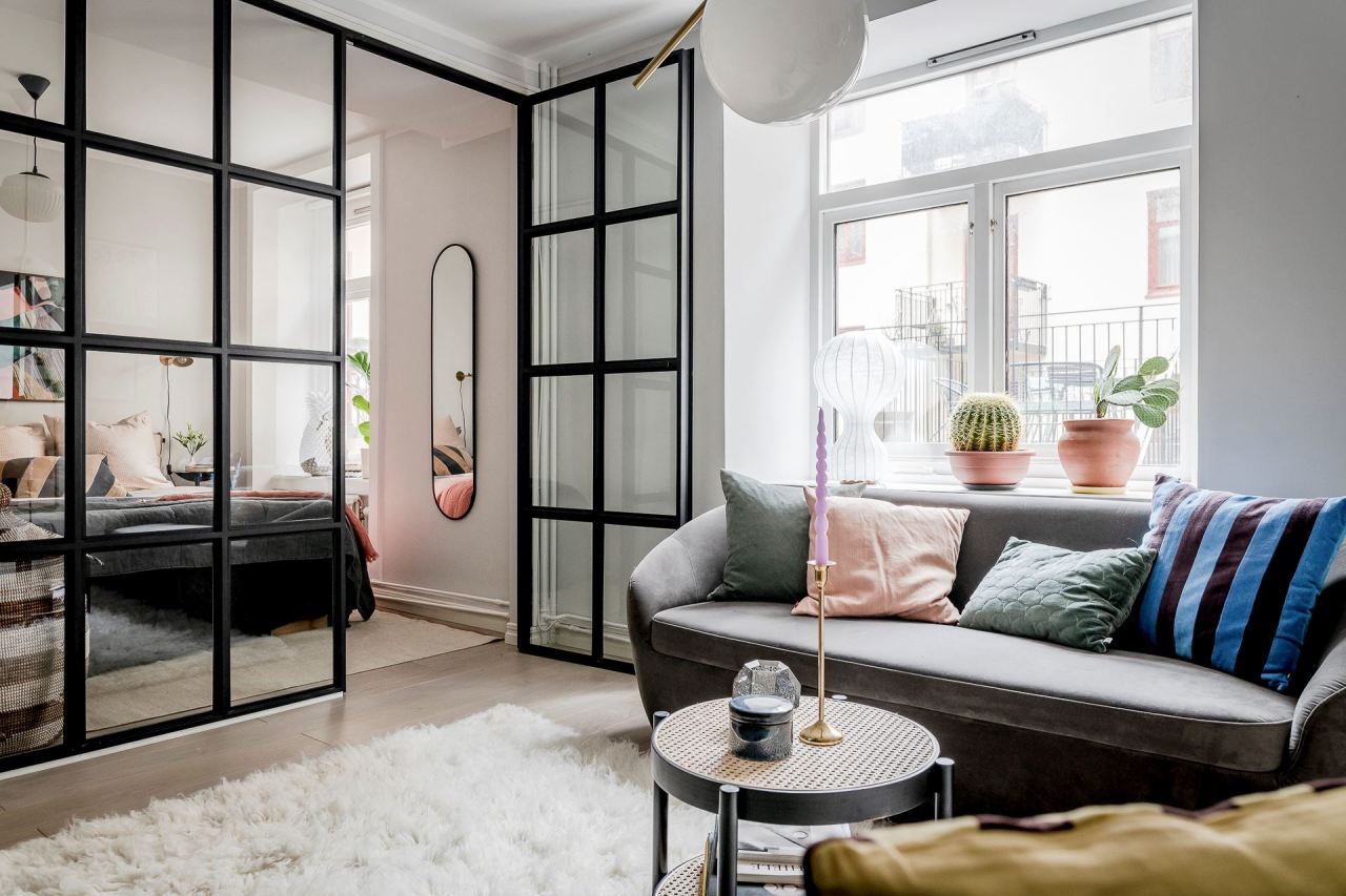Small Scandinavian apartment with industrial touches - Daily Dream Decor