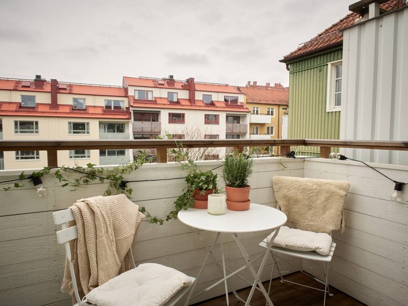 View of 8 Lovely Scandinavian balcony ideas - Daily Dream Decor