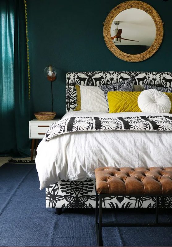 How to add color to a minimalist bedroom